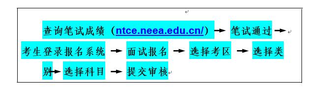 2019上半年教师资格面试报名流程